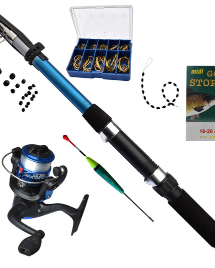 Žvejybos rinkinys Meškerė Ritė ir aksesuarai