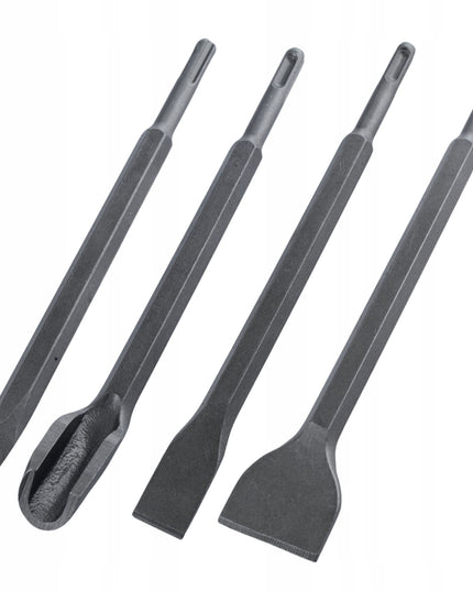 Grąžtų ir kalčių SDS Plus SDS+ rinkinys lagaminėlyje, 17 vnt. BLACK