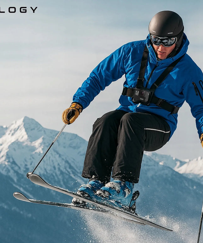 XXL priedų rinkinys GoPro HERO 13, 12, 11, 10, 9 – 55 viename, petnešos, lagaminėlis