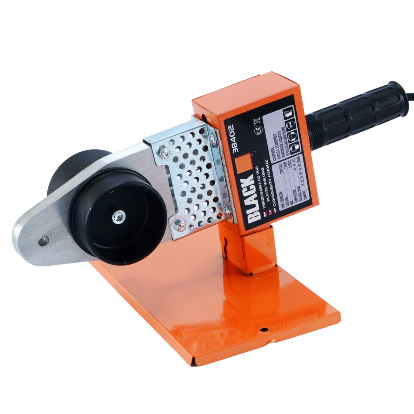 Galingas plastikinių vamzdžių suvirinimo aparatas PP PVC, 7 antgaliai 16-63 mm, BLACK AKCIJA TIK ŠĮ SAVAITGALĮ