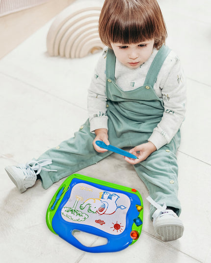 Magnetinė spalvota braižymo lenta su trinamais antspaudėliais