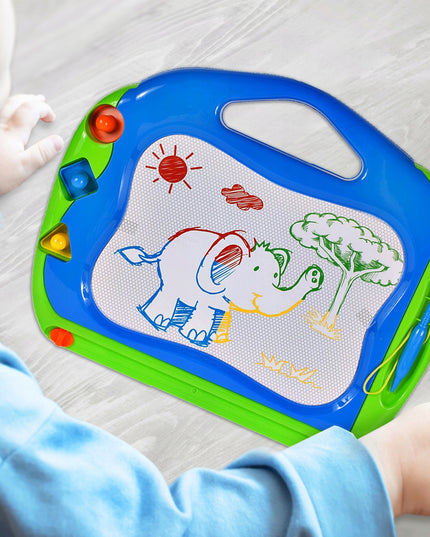 Magnetinė spalvota braižymo lenta su trinamais antspaudėliais