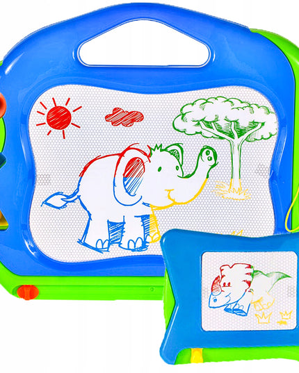 Magnetinė spalvota braižymo lenta su trinamais antspaudėliais