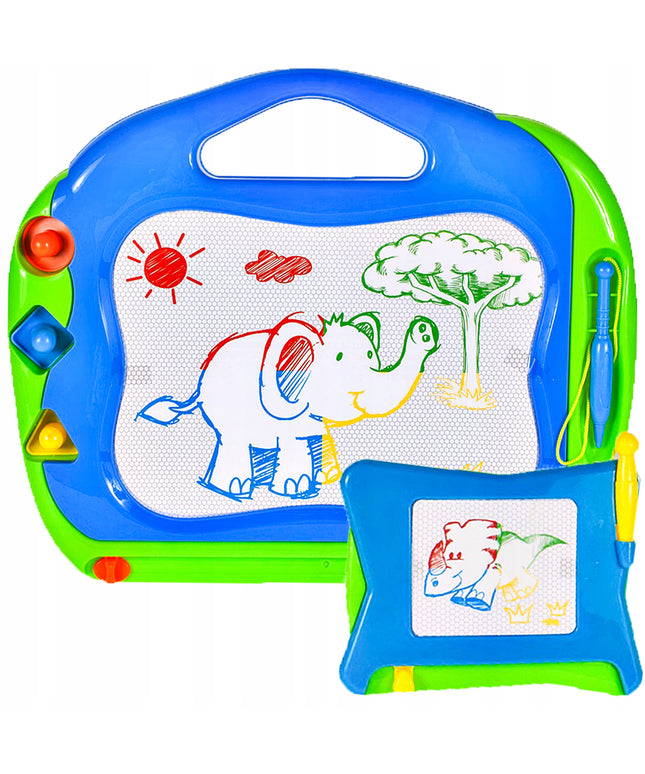 Magnetinė spalvota braižymo lenta su trinamais antspaudėliais