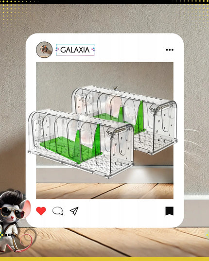 „GALAXIA®“ gyvagaudžiai spąstai pelėms, 2 vnt., daugkartinio naudojimo
