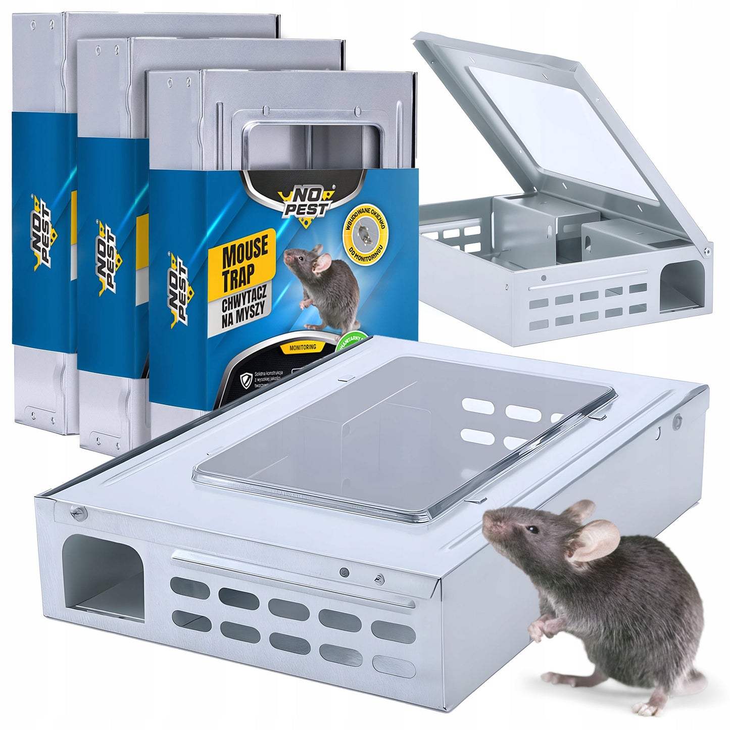 GYVA GAUDYKLĖ-SPĄSTAI, GAUDYKLĖ PELĖMS, ŽIURKĖMS, GRAUŽIKAMS CHWYTACZ ODS1 (3 VNT.)