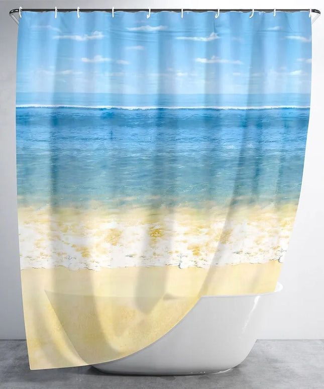 Dušo užuolaida voniai su kabliukais 180x180 cm