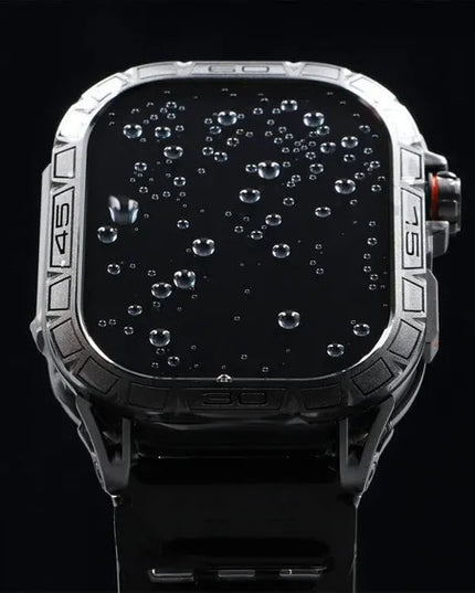 GlacierX Lhotse Black išmanusis laikrodis su AMOLED ekranu, pulso matuokliu ir daugiakalbiu meniu (EN, RU, PL), juodas