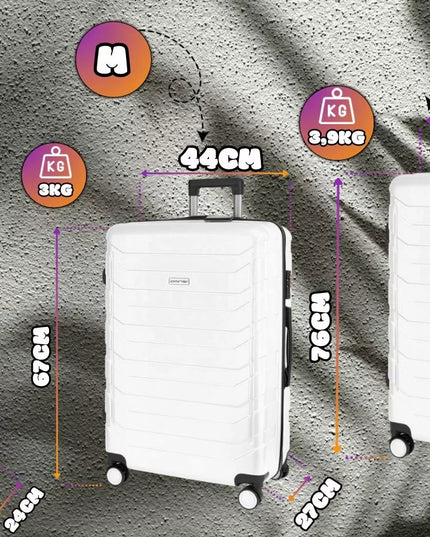 Omna ARIZONA 3 dalių kelioninių lagaminų rinkinys, ABS, 94L+63L+40L