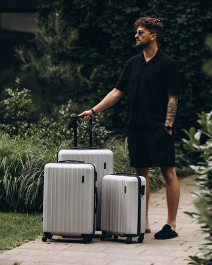 3 kelioninių lagaminų rinkinys su ratukais ABS, mažas, vidutinis, didelis, 3 viename ZAGATTO