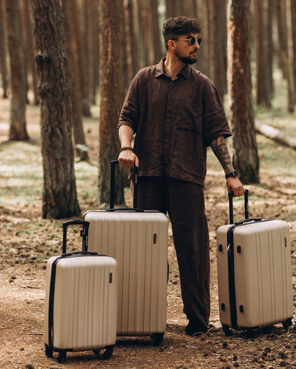 Rinkinys 3 kelioninių lagaminų ant ratukų ABS, maži, vidutiniai, dideli, 3 viename ZAGATTO