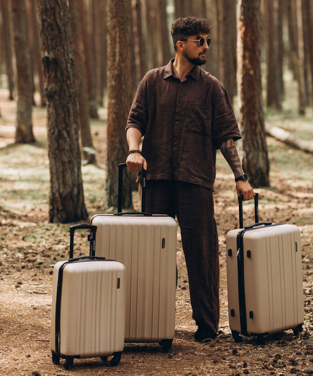 Rinkinys 3 kelioninių lagaminų ant ratukų ABS, maži, vidutiniai, dideli, 3 viename ZAGATTO