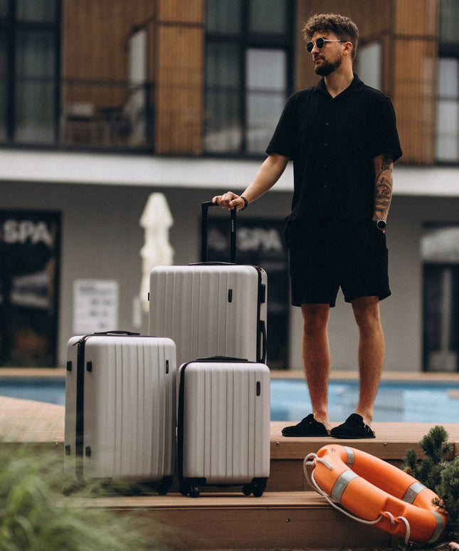 3 kelioninių lagaminų rinkinys su ratukais ABS, mažas, vidutinis, didelis, 3 viename ZAGATTO