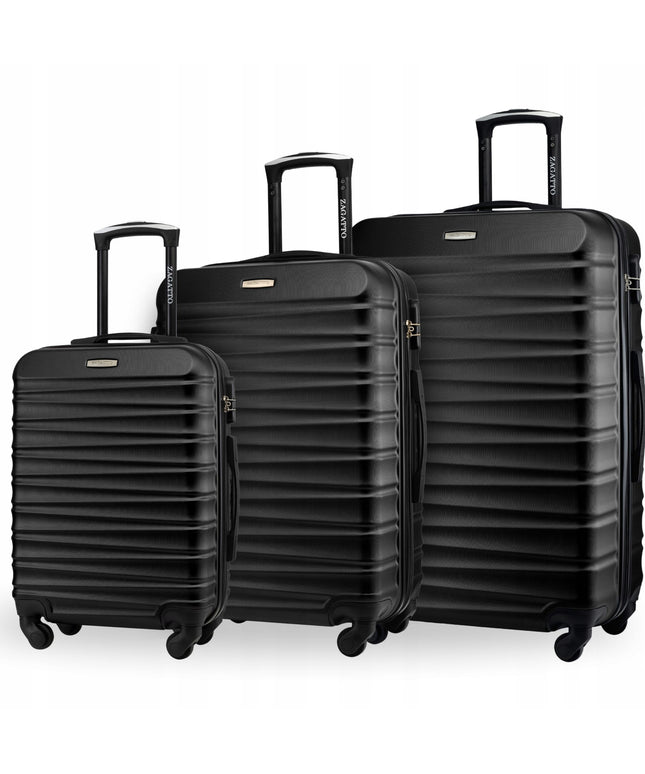 Rinkinys 3 kelioninių lagaminų ant ratukų ABS, maži, vidutiniai, dideli, 3 viename ZAGATTO