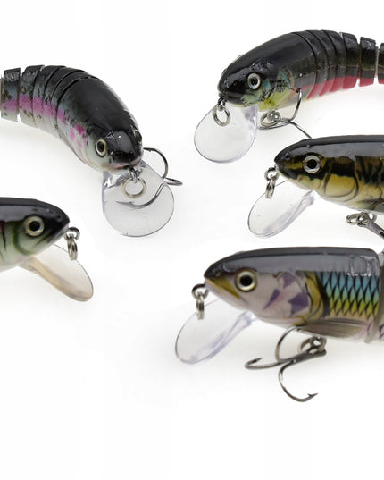 Rinkinys 5 vnt. x Sujungtas vobleris lydekoms + Dėžutė