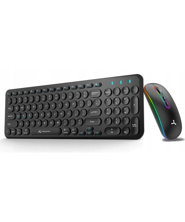 Belaidis klaviatūros ir pelės rinkinys Triadyn DAPHNIS Bluetooth RGB SLIM