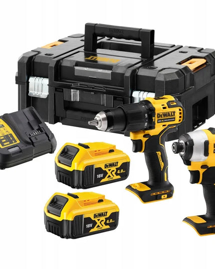 DEWALT 18V XR rinkinys: smūginis gręžtuvas ir smūginis suktuvas, akumuliatorinis, naujas