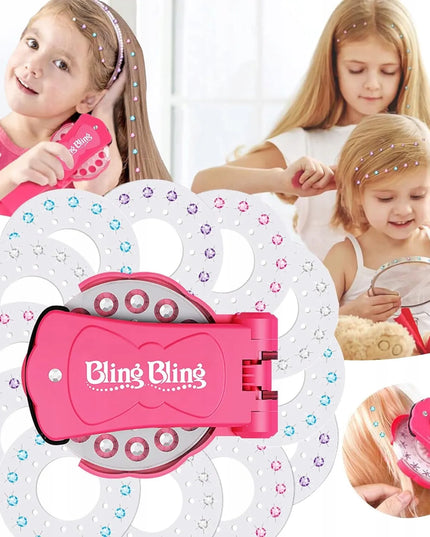 „BestHurt“ plaukų dekoravimo rinkinys su „Bling“ įrankiu ir 180 cirkonių
