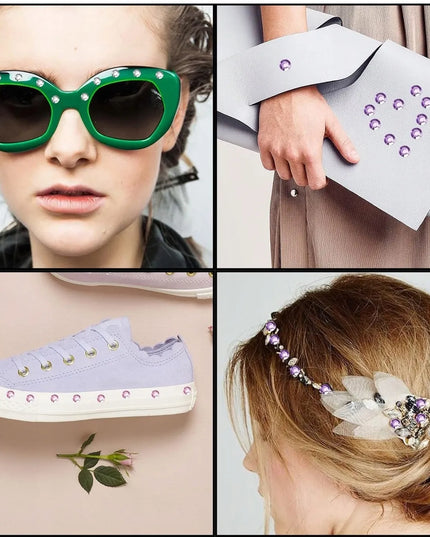 „BestHurt“ plaukų dekoravimo rinkinys su „Bling“ įrankiu ir 180 cirkonių