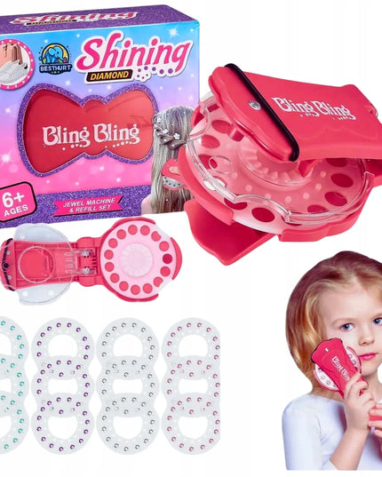 „BestHurt“ plaukų dekoravimo rinkinys su „Bling“ įrankiu ir 180 cirkonių