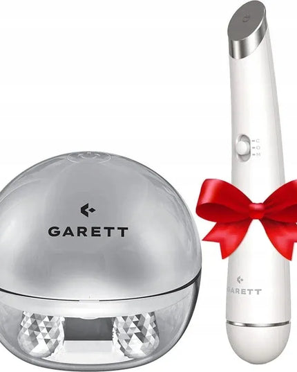 GARETT Beauty Pretty Face sidabrinis / Beauty Glow Eye baltas masažuoklių rinkinys