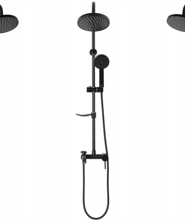 Dušo komplektas LUIS Matinis Juodas BLACK REA