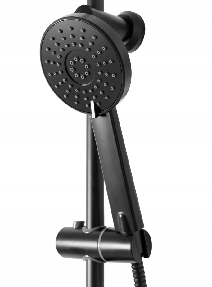 Dušo komplektas LUIS Matinis Juodas BLACK REA