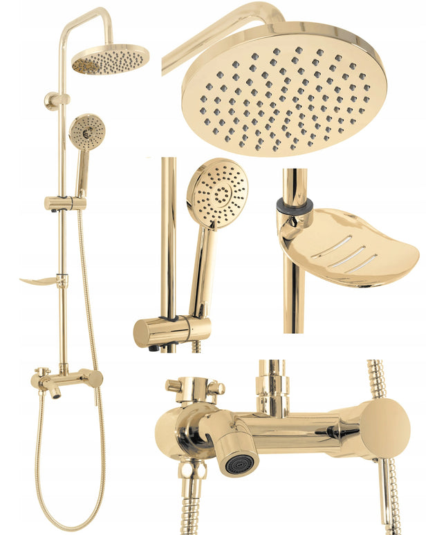 Auksinis dušo komplektas LUIS GOLD REA