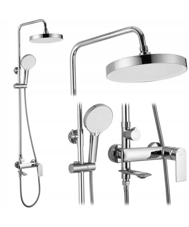 Dušo komplektas su išpilstytuvu REA VENETA CHROM