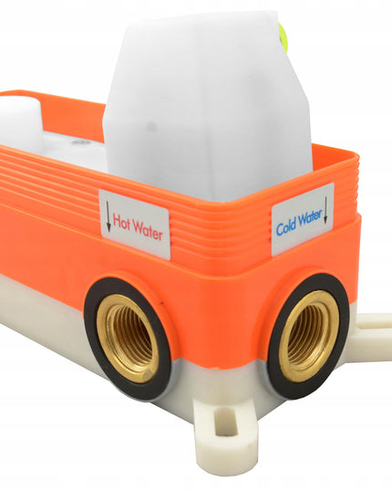 Potinkinis auksinis dušo komplektas su lietaus galvute REA Lungo