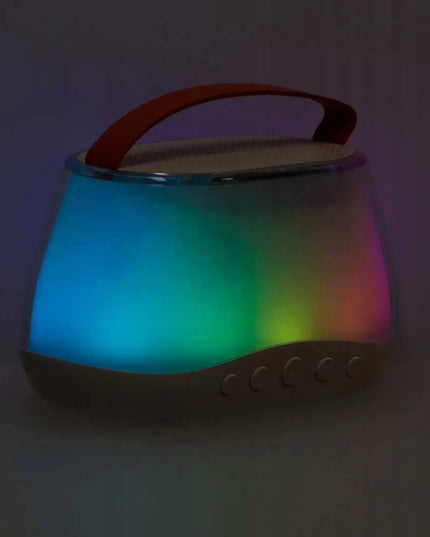 Ikonka KX2860 karaoke rinkinys su „Bluetooth“ garsiakalbiu, LED RGB apšvietimu, 2 mikrofonais ir USB