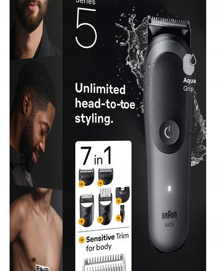 BRAUN Series 5 AIO5520 – 7-in-1 daugiafunkcis kūno priežiūros rinkinys