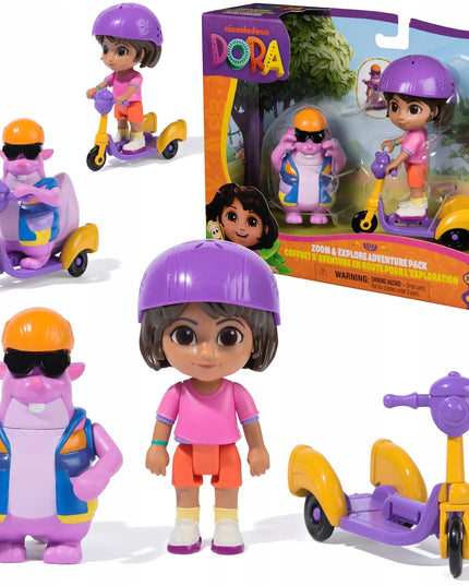 Dora „Zoom & Explore Adventure“ figūrėlių rinkinys: Dora ir Tico, 9 cm, 2 vnt.