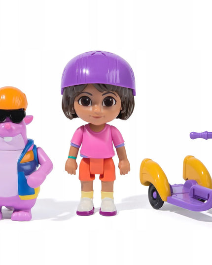 Dora „Zoom & Explore Adventure“ figūrėlių rinkinys: Dora ir Tico, 9 cm, 2 vnt.