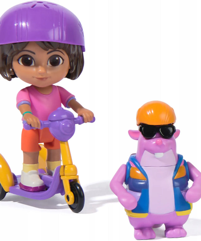 Dora „Zoom & Explore Adventure“ figūrėlių rinkinys: Dora ir Tico, 9 cm, 2 vnt.