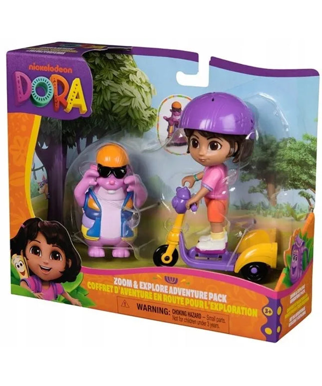 Dora „Zoom & Explore Adventure“ figūrėlių rinkinys: Dora ir Tico, 9 cm, 2 vnt.