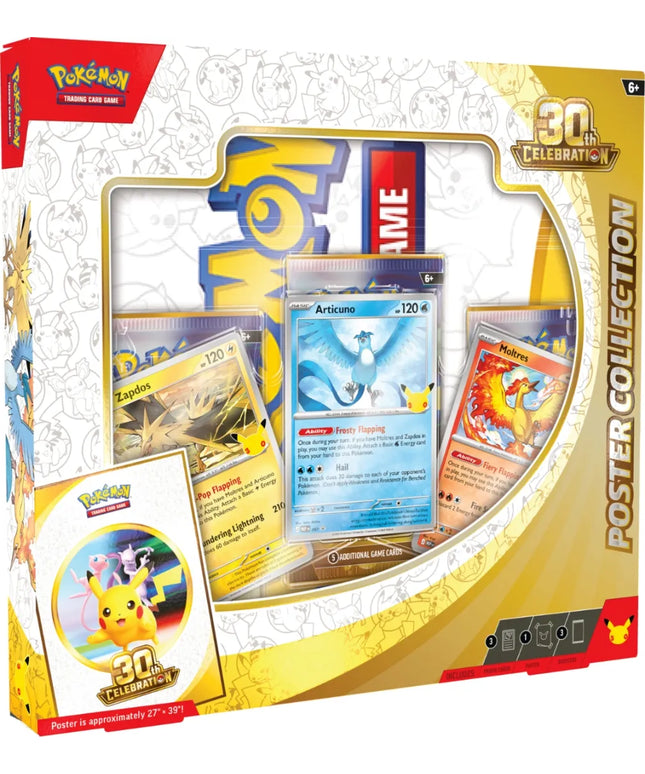 Pokémon TCG kortelių rinkinys: „30th Celebration“ plakatų kolekcija