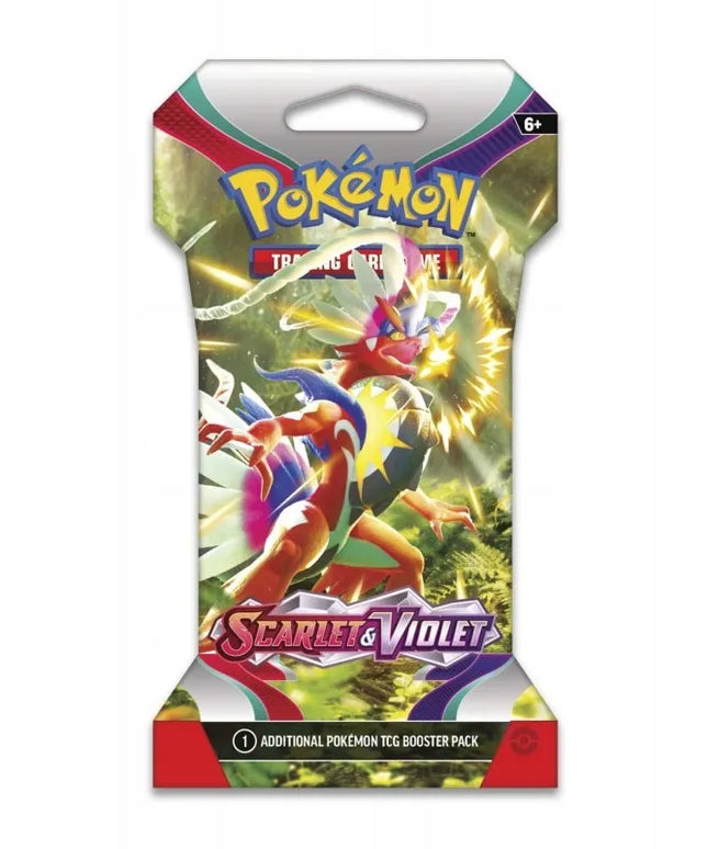 „Pokémon TCG: Scarlet & Violet“ bazinio rinkinio kortelės – „Sleeved Booster“ pakuotė (1 vnt.)