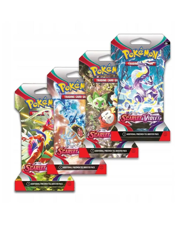 „Pokémon TCG: Scarlet & Violet“ bazinio rinkinio kortelės – „Sleeved Booster“ pakuotė (1 vnt.)