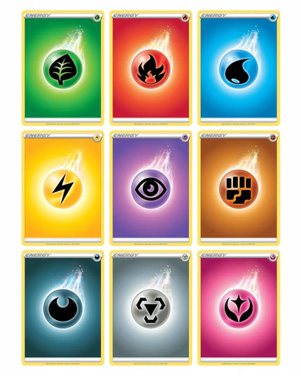 „Pokémon“ energijos kortų rinkinys | 2020 m. | Naujos originalios | 9 vnt. (įskaitant „Fairy“)