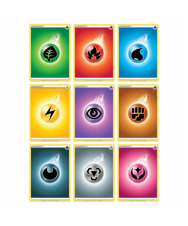 „Pokémon“ energijos kortų rinkinys | 2020 m. | Naujos originalios | 9 vnt. (įskaitant „Fairy“)