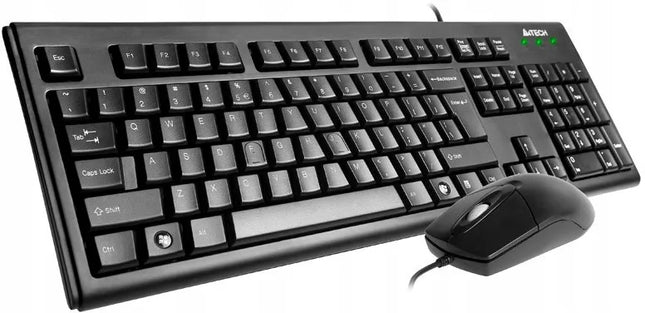 A4TECH KRS-8372 laidinis klaviatūros ir pelės rinkinys, juodas