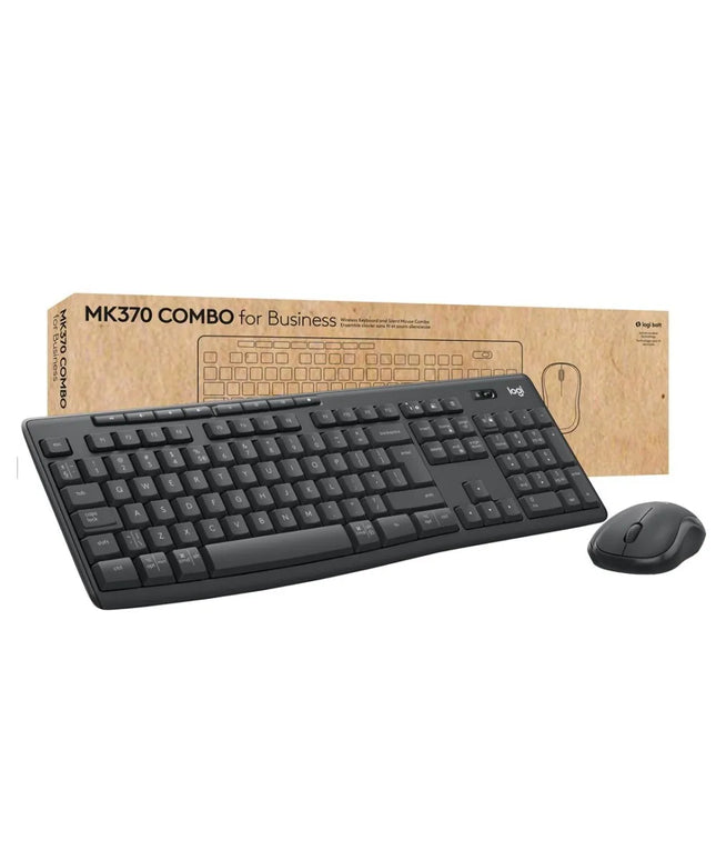 Belaidė klaviatūros ir pelės komplektas LOGITECH MK370 Combo for Business Graphite US 920-