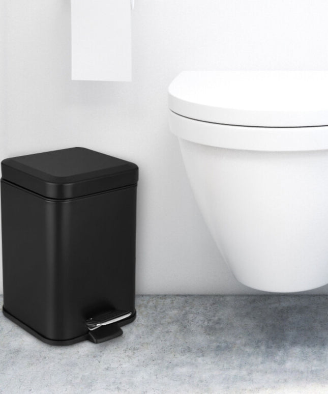 Vonios komplektas: šiukšliadėžė, tualetinio popieriaus stovas, WC šepetys