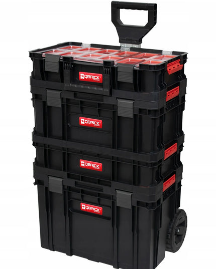 Įrankių dėžių rinkinys su ratukais Qbrick System TWO SET 6w1