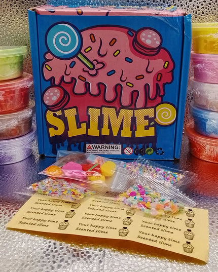 9 spalvų slime rinkinys | minkšta, kvapni masė vaikams, CE, EN 71