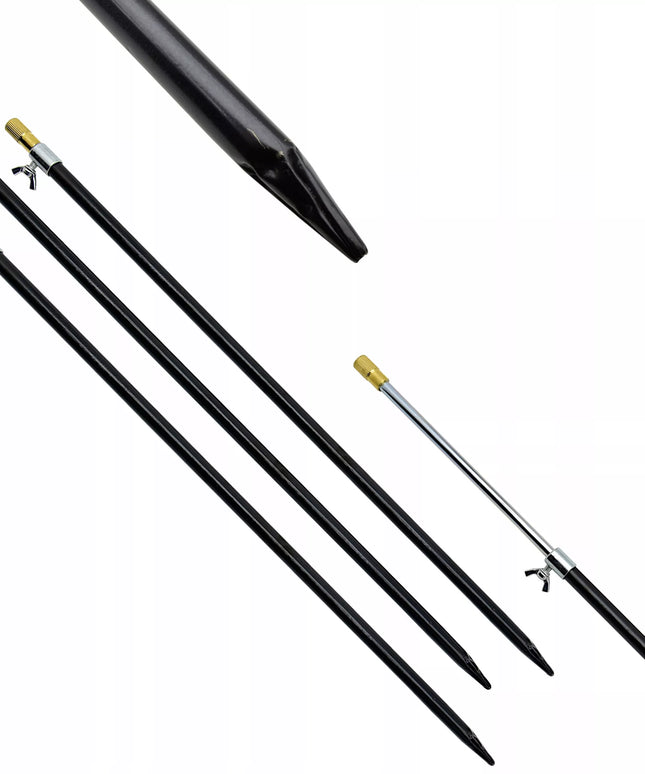 Rinkinys su stiebais ir greitoji jungtimi 3 x stiebas 54-95 cm 3 x greitoji jungtis