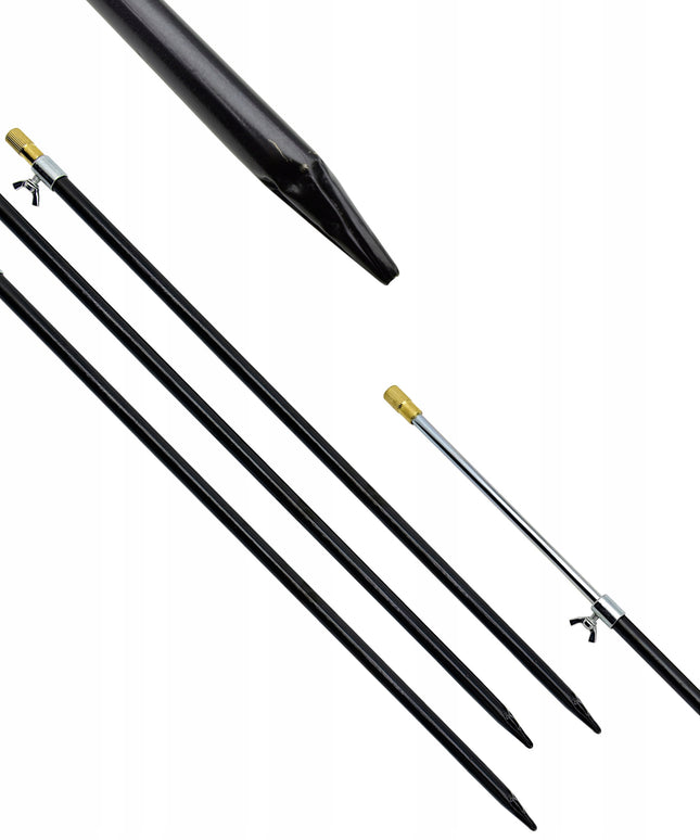 Rinkinys su stiebais ir greitoji jungtimi 3 x stiebas 54-95 cm 3 x greitoji jungtis