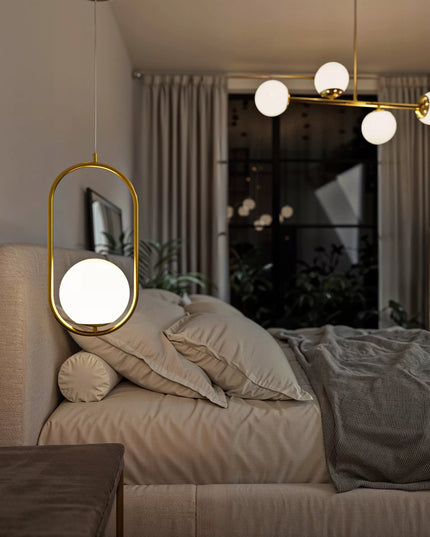 Smartled auksinis pakabinamas lubinis šviestuvas LED E27