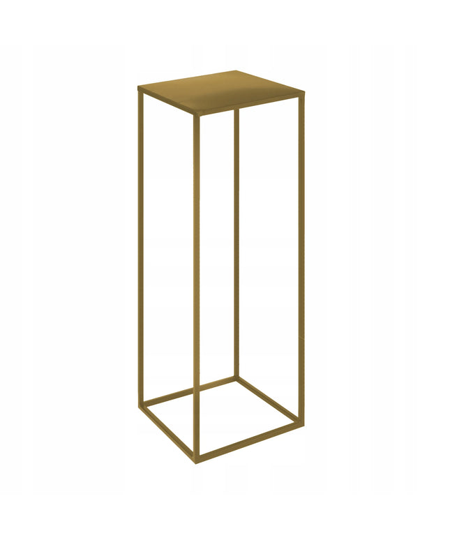 Auksinis gėlių stovas modernus lofto stiliaus gėlių stovas glamour 70x24x24cm